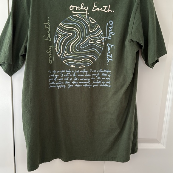 Men’s Patagonia Only Earth CTA Organic Cotton Tee, size medium green - Picture 9 of 11